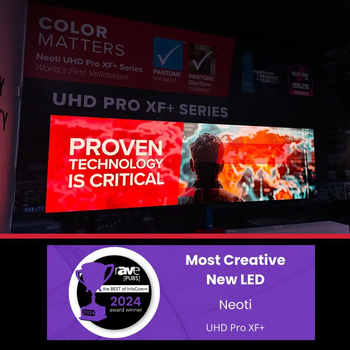 Neoti’s UHD Pro XF+ Named Most Creative New LED at InfoComm24